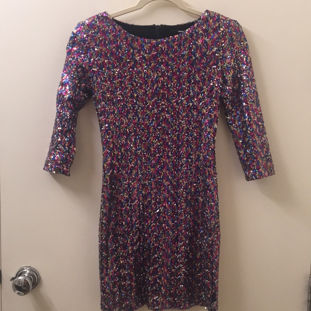 Multicolor Sequin Dress